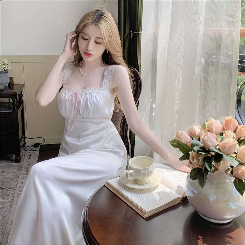 Women's Summer French Silk Pajamas Set